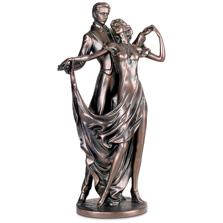 Image 2 Dancing Lovers 13 1/2" High Accent Sculpture