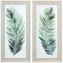 Dancing Palm 34" High 2-Piece Printed Framed Wall Art Set in scene