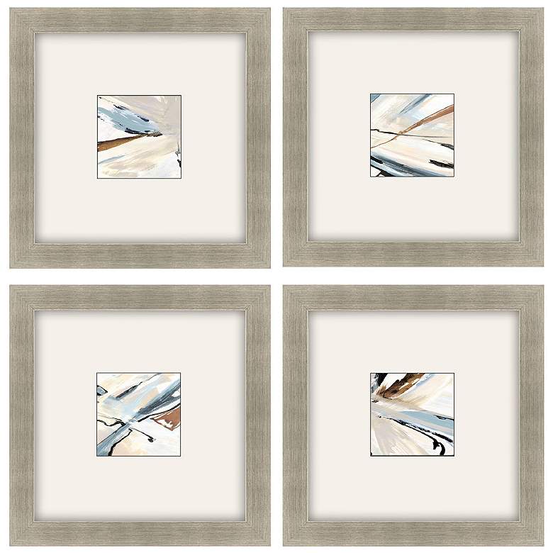 Image 1 Dancing Wind 18"W x 18"H Framed Art Set of 4