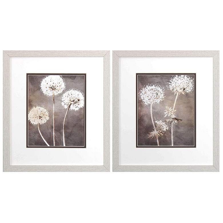 Image 1 Dandelion 14"W x 16"H Framed Art Set of 2