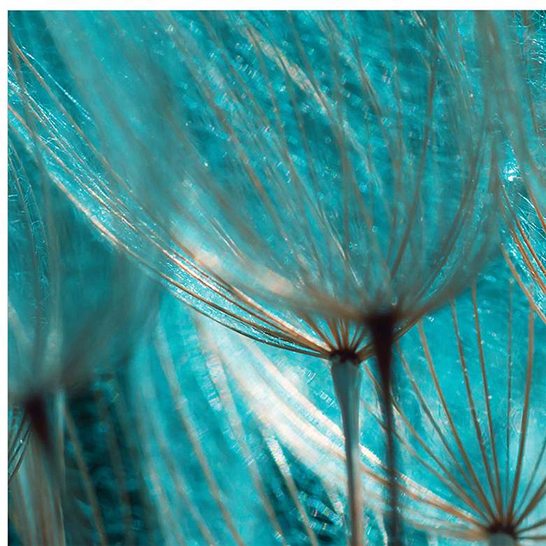 Image 3 Dandelion 48"W Free Floating Tempered Glass Graphic Wall Art more views