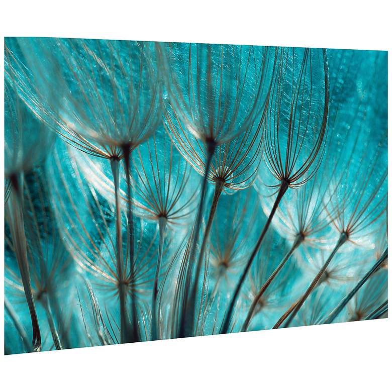 Image 4 Dandelion 48"W Free Floating Tempered Glass Graphic Wall Art more views