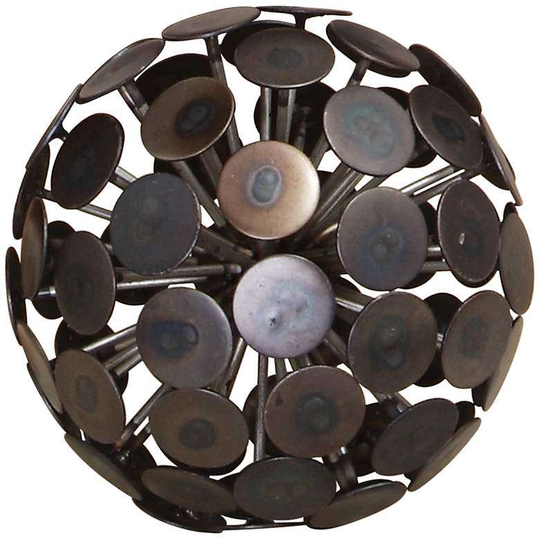 Image 1 Dandelion 5" High Bronze Black Decorative Orb