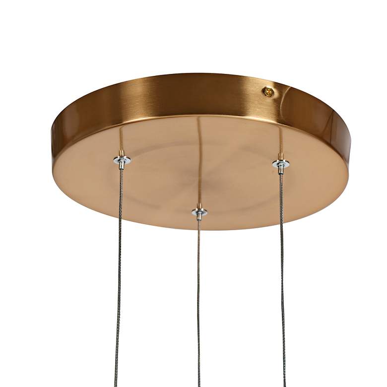 Image 3 Dandelion 9 3/4" Wide Plating Brass LED Multi-Light Pendant more views