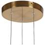 3_Dandelion 9 3/4" Wide Plating Brass LED Multi-Light Pendant more views