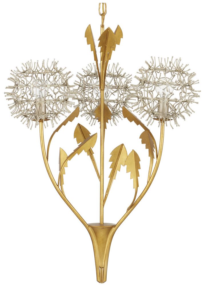 Image 2 Dandelion Silver & Gold Pendant more views