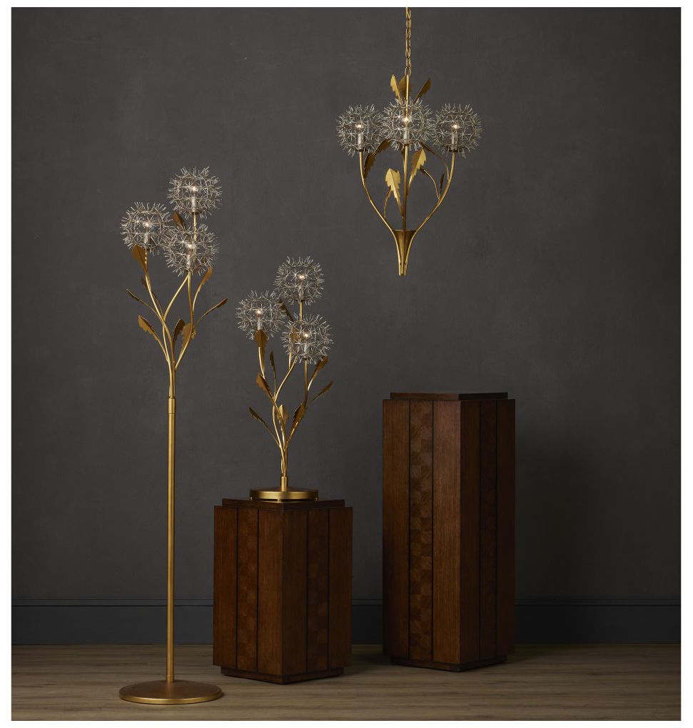 Image 5 Dandelion Silver & Gold Pendant more views