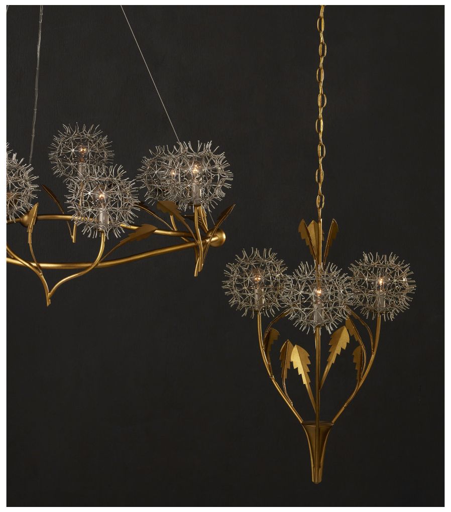 Image 6 Dandelion Silver & Gold Pendant more views