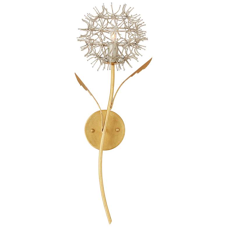 Image 3 Dandelion Silver & Gold Wall Sconce more views