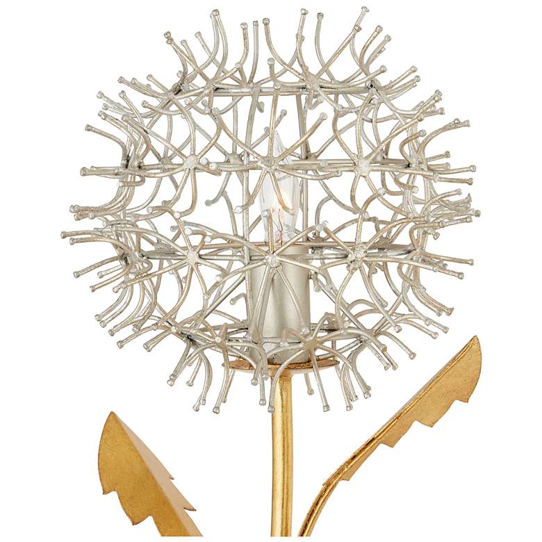 Image 4 Dandelion Silver & Gold Wall Sconce more views