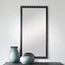 Dandridge Matte Black 22" x 42" Rectangular Wall Mirror