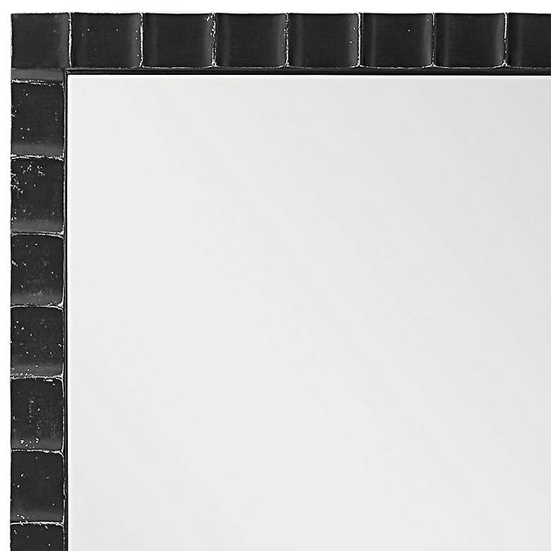 Image 3 Dandridge Matte Black 22" x 42" Rectangular Wall Mirror more views