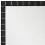 Dandridge Matte Black 22" x 42" Rectangular Wall Mirror