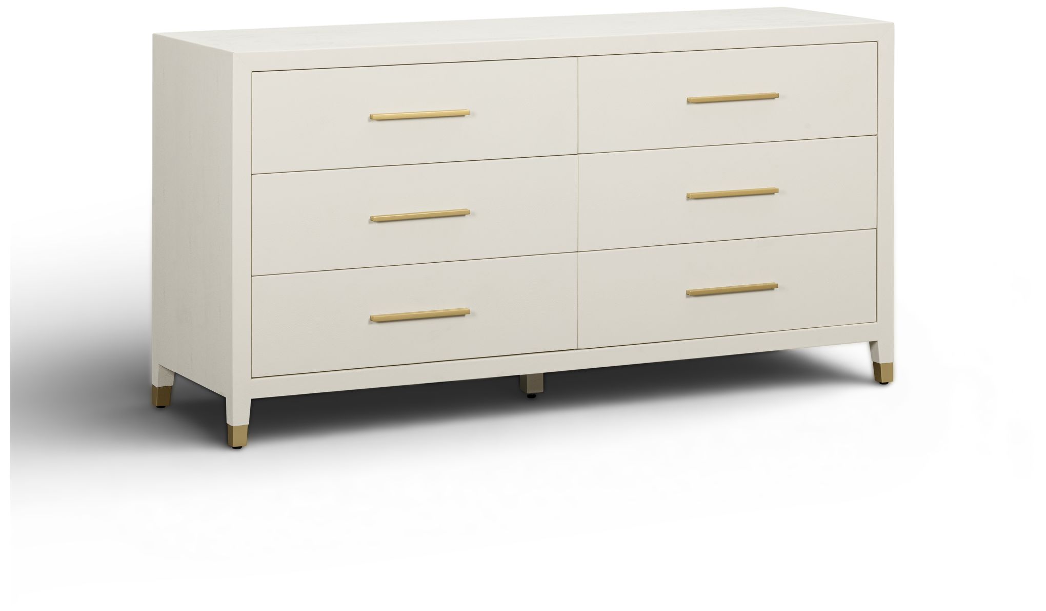Image 2 Dani Cream Shagreen 6 Drawer Dresser more views