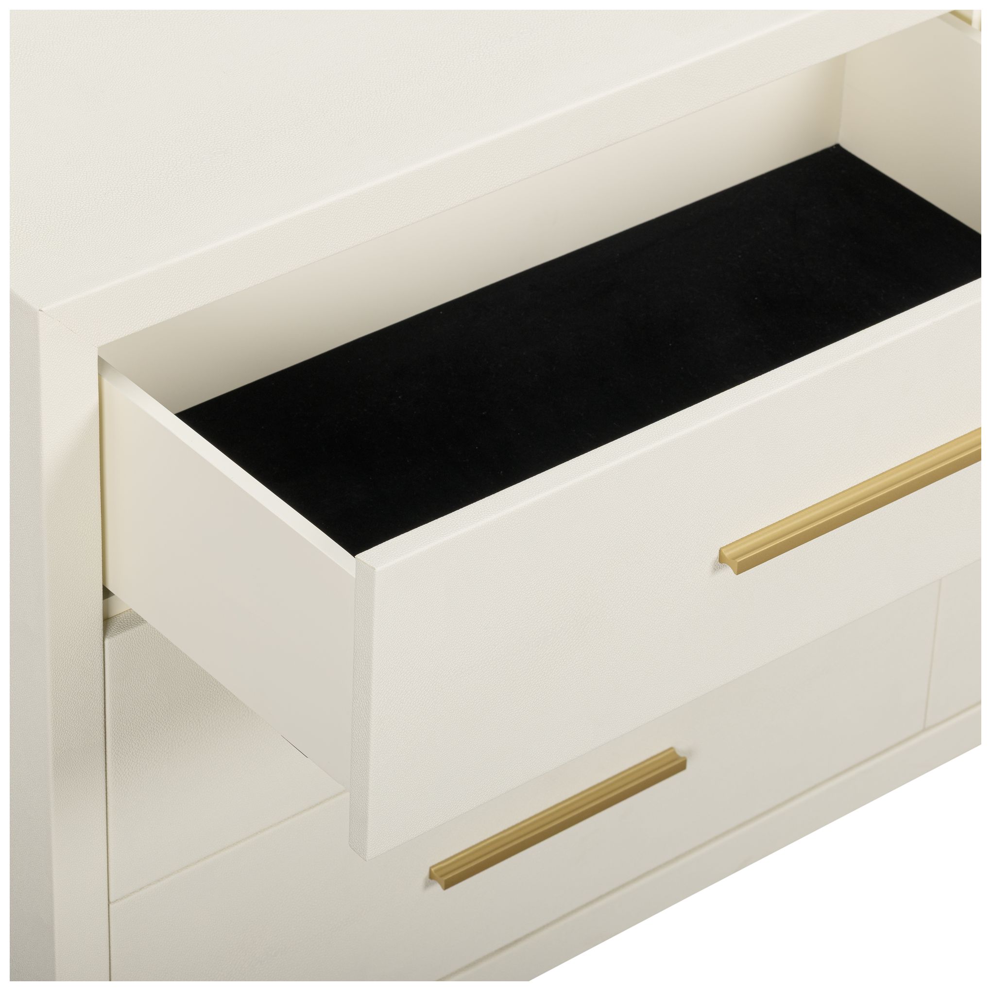 Image 5 Dani Cream Shagreen 6 Drawer Dresser more views