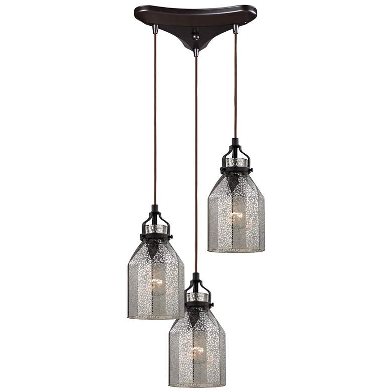 Image 1 Danica 10 inch Wide 3-Light Pendant - Oil Rubbed Bronze