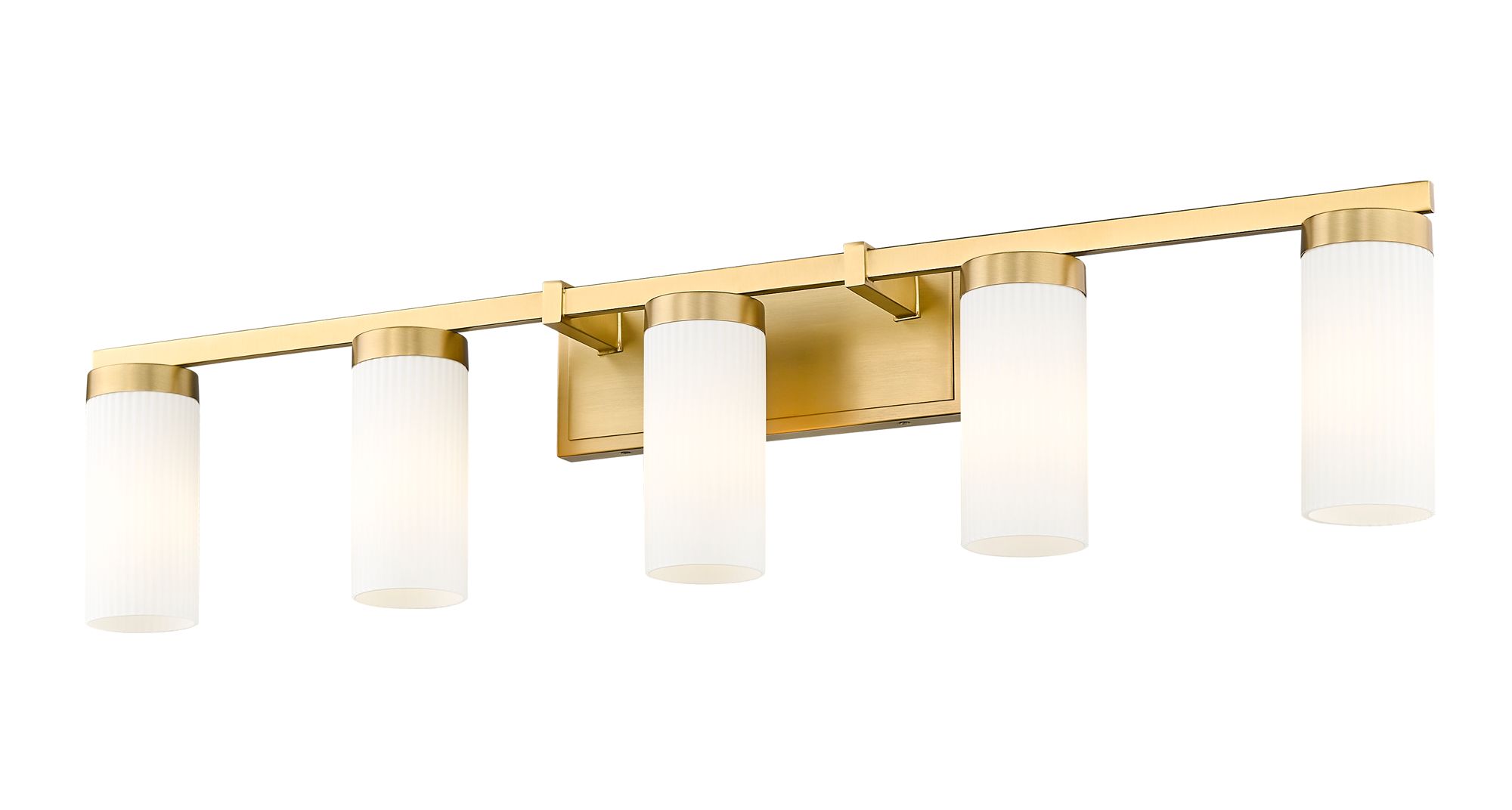 Image 4 Danica 38 3/4" Wide Modern Gold 5-Light Vanity Bath Light more views