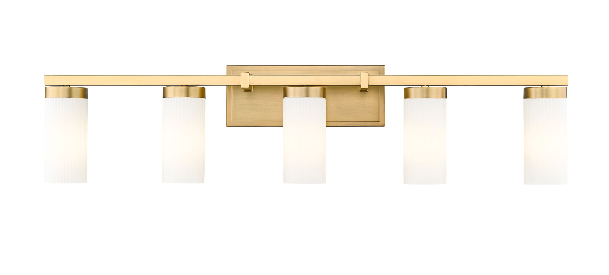 Image 5 Danica 38 3/4" Wide Modern Gold 5-Light Vanity Bath Light more views