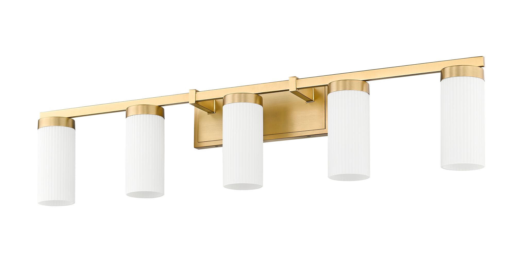 Image 7 Danica 38 3/4" Wide Modern Gold 5-Light Vanity Bath Light more views