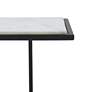 Danica 8" Wide Matte Black Rectangular Side Table