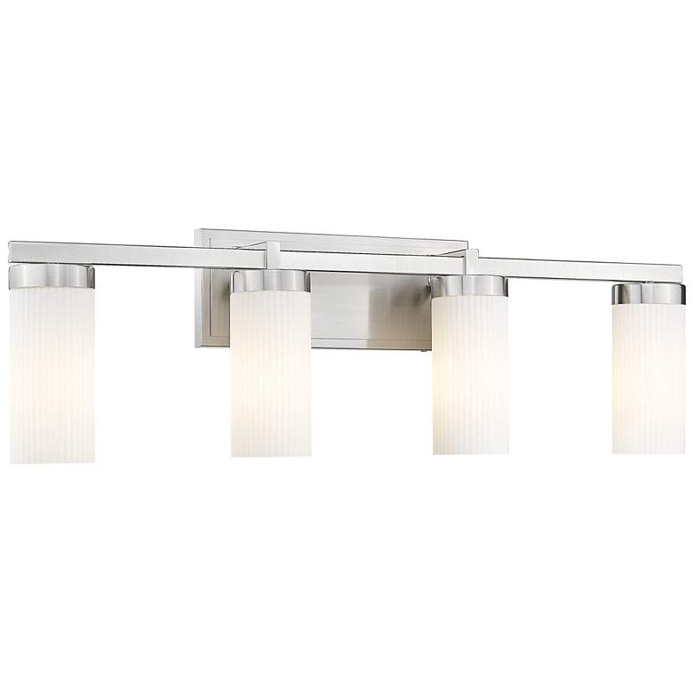 Image 1 Danica by Z-Lite Brushed Nickel 4 Light Vanity