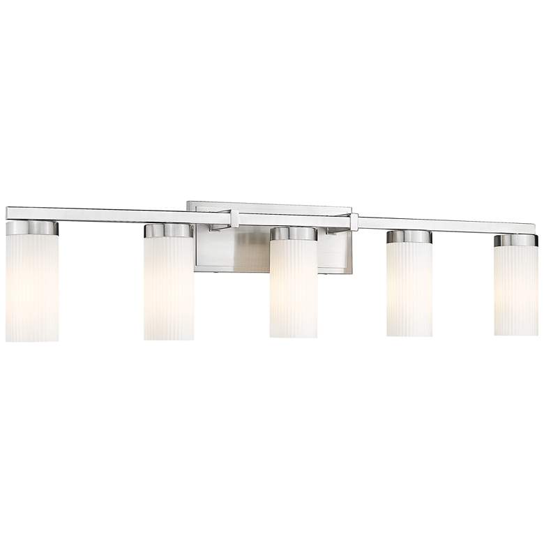 Image 1 Danica by Z-Lite Brushed Nickel 5 Light Vanity