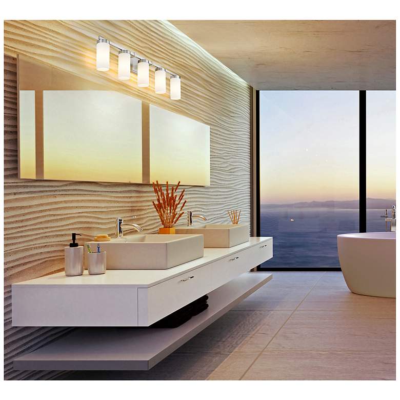 Image 2 Danica by Z-Lite Brushed Nickel 5 Light Vanity more views