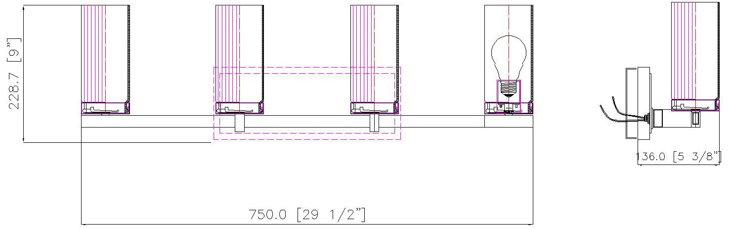 Danica by Z-Lite Chrome 4 Light Vanity