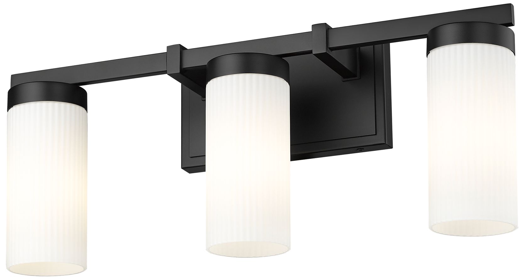Image 4 Danica by Z-Lite Matte Black 20.5 inch 3 Light Vanity more views