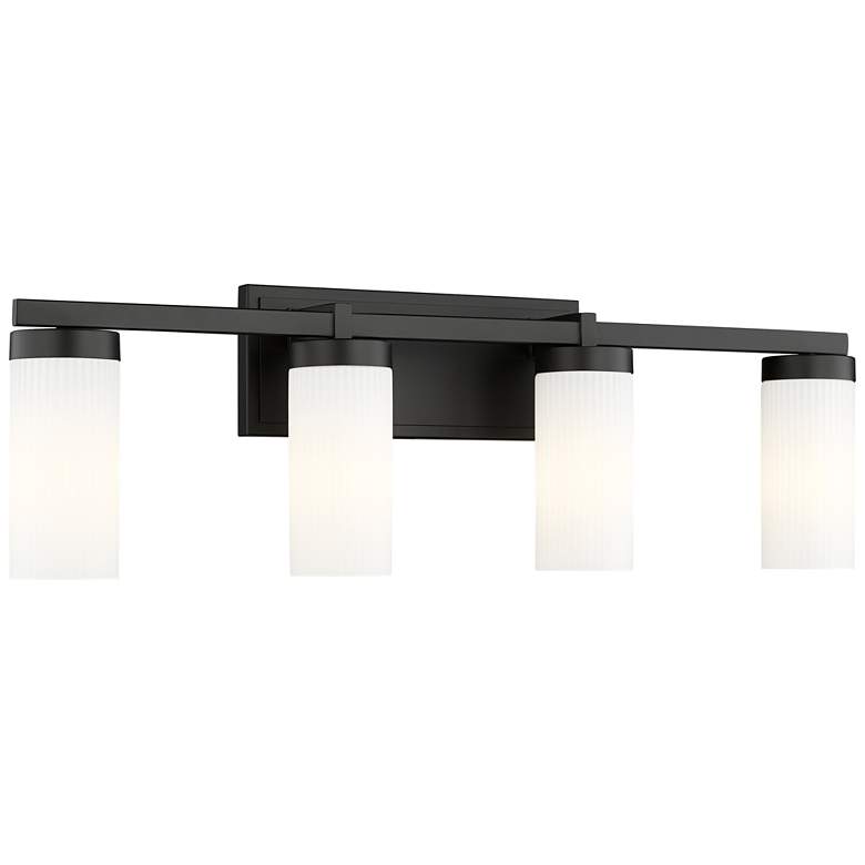 Image 1 Danica by Z-Lite Matte Black 29.5 inch 4 Light Vanity