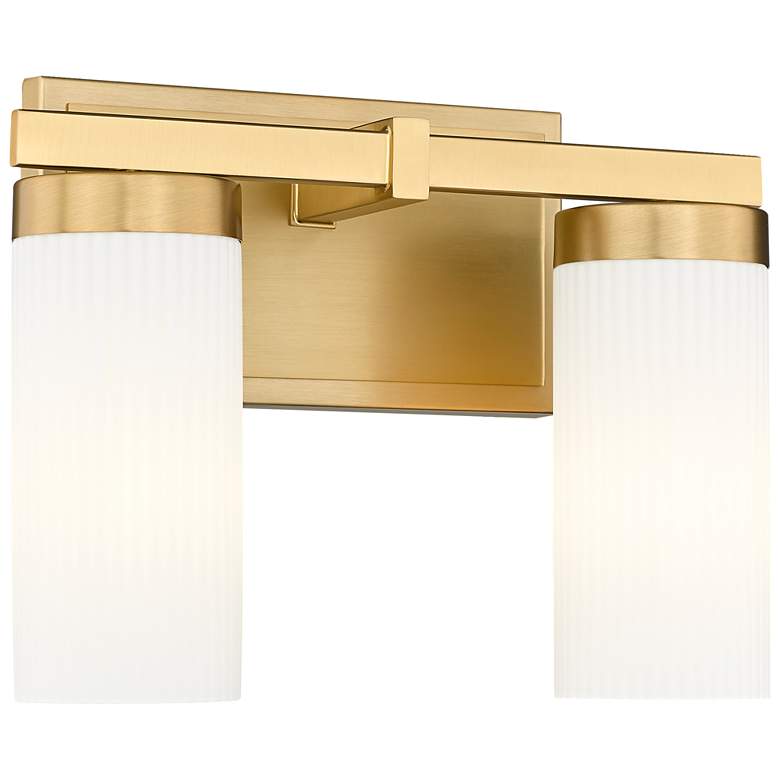 Image 1 Danica by Z-Lite Modern Gold 11.75 inch 2 Light Vanity
