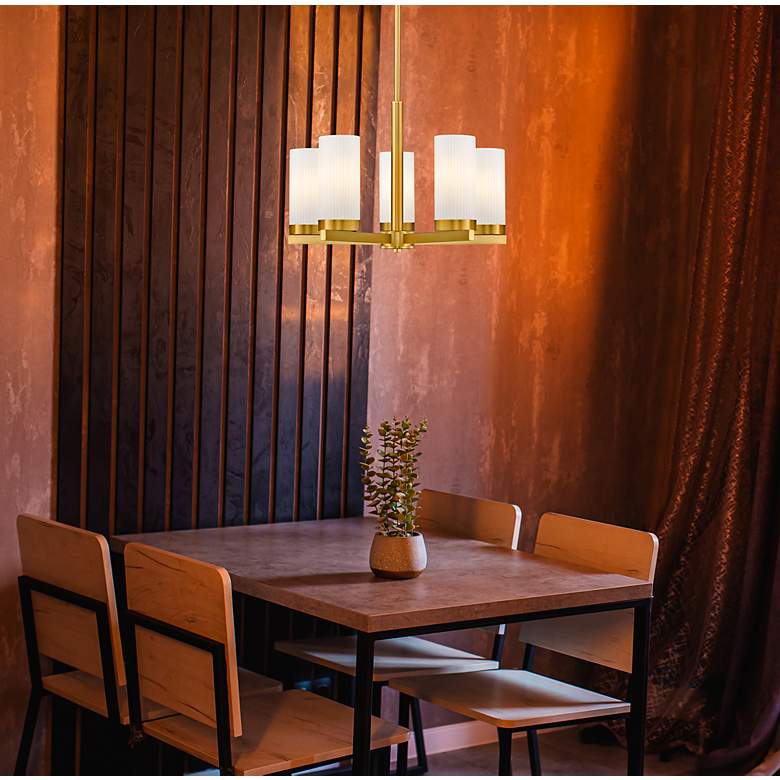 Image 2 Danica by Z-Lite Modern Gold 19.5 inch 5 Light Chandelier more views
