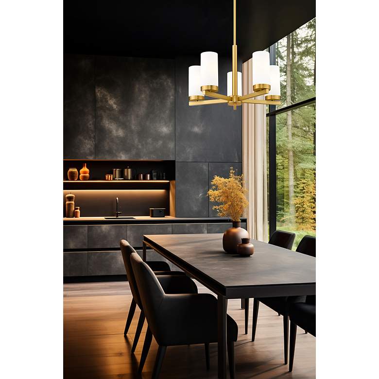 Image 3 Danica by Z-Lite Modern Gold 19.5 inch 5 Light Chandelier more views