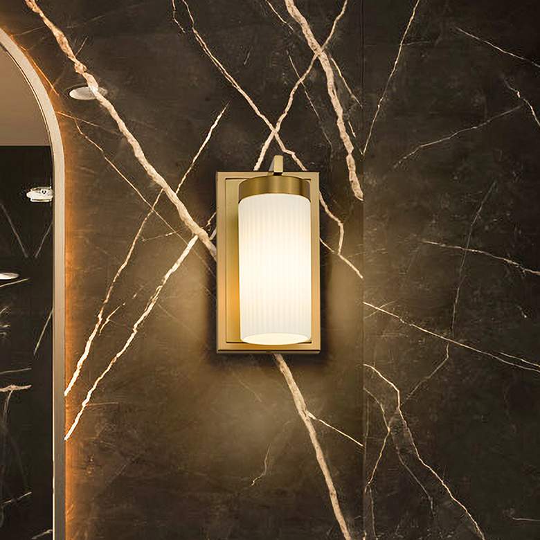 Image 1 Danica by Z-Lite Modern Gold 4.75 inch 1 Light Wall Sconce