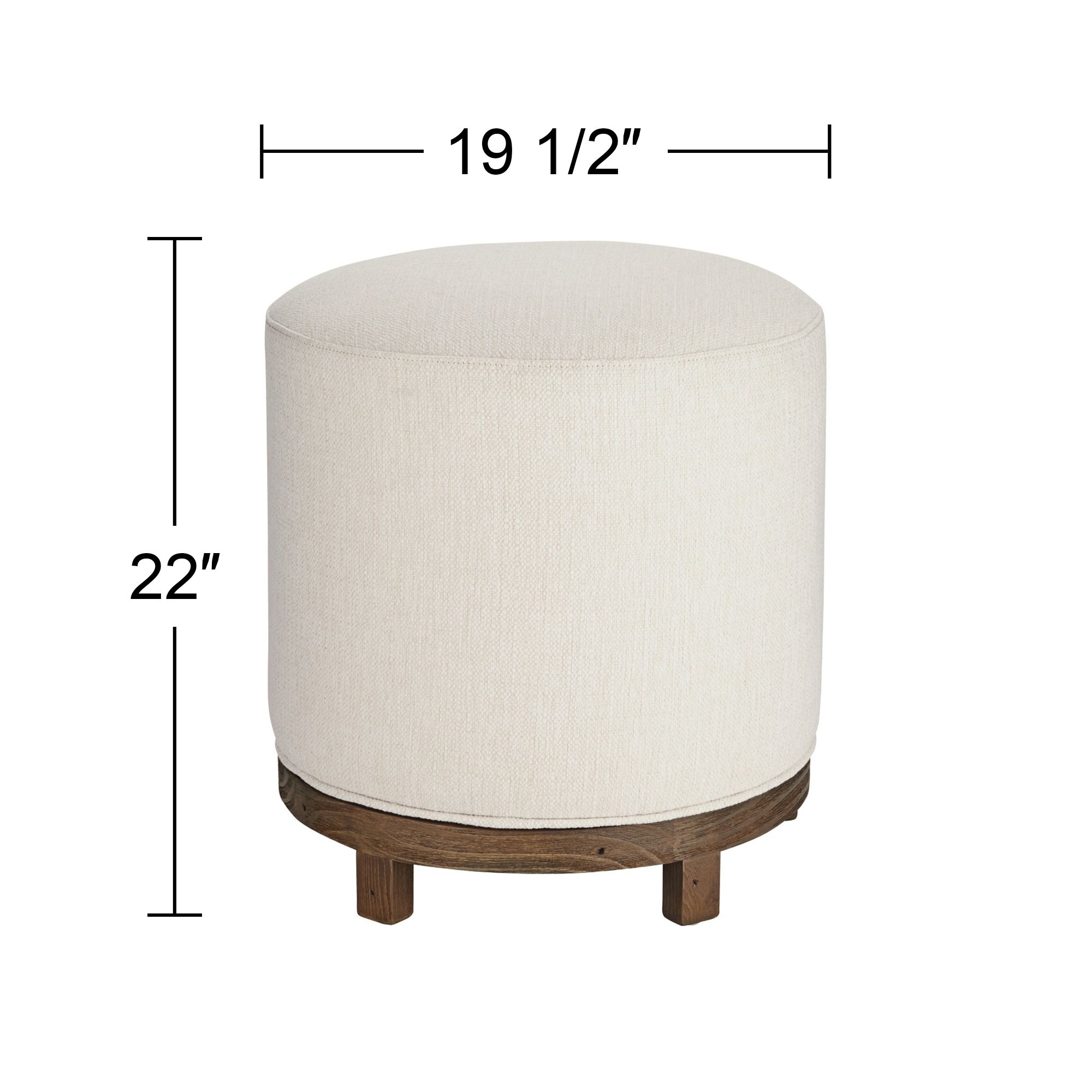 Daniel 22" High Zeus Pearl Fabric Swivel Dining Stool Set of 2