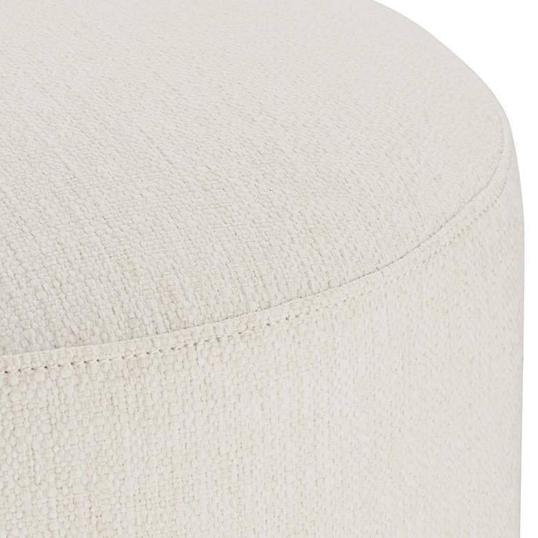 Image 6 Daniel 22" High Zeus Pearl Fabric Swivel Dining Stool more views