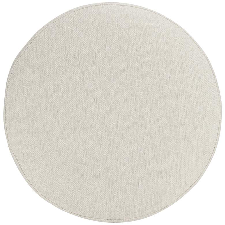 Image 7 Daniel 22" High Zeus Pearl Fabric Swivel Dining Stool more views