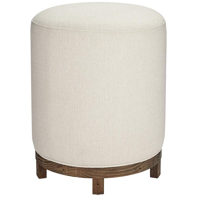 Image 3 Daniel 25 1/2" High Zeus Pearl Fabric Swivel Counter Stool