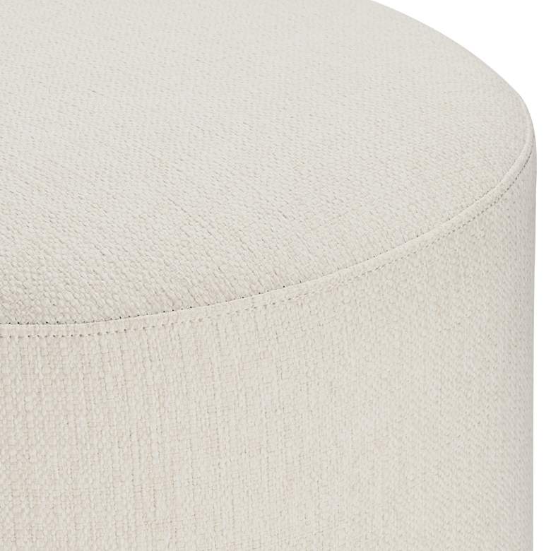 Image 6 Daniel 25 1/2" High Zeus Pearl Fabric Swivel Counter Stool more views