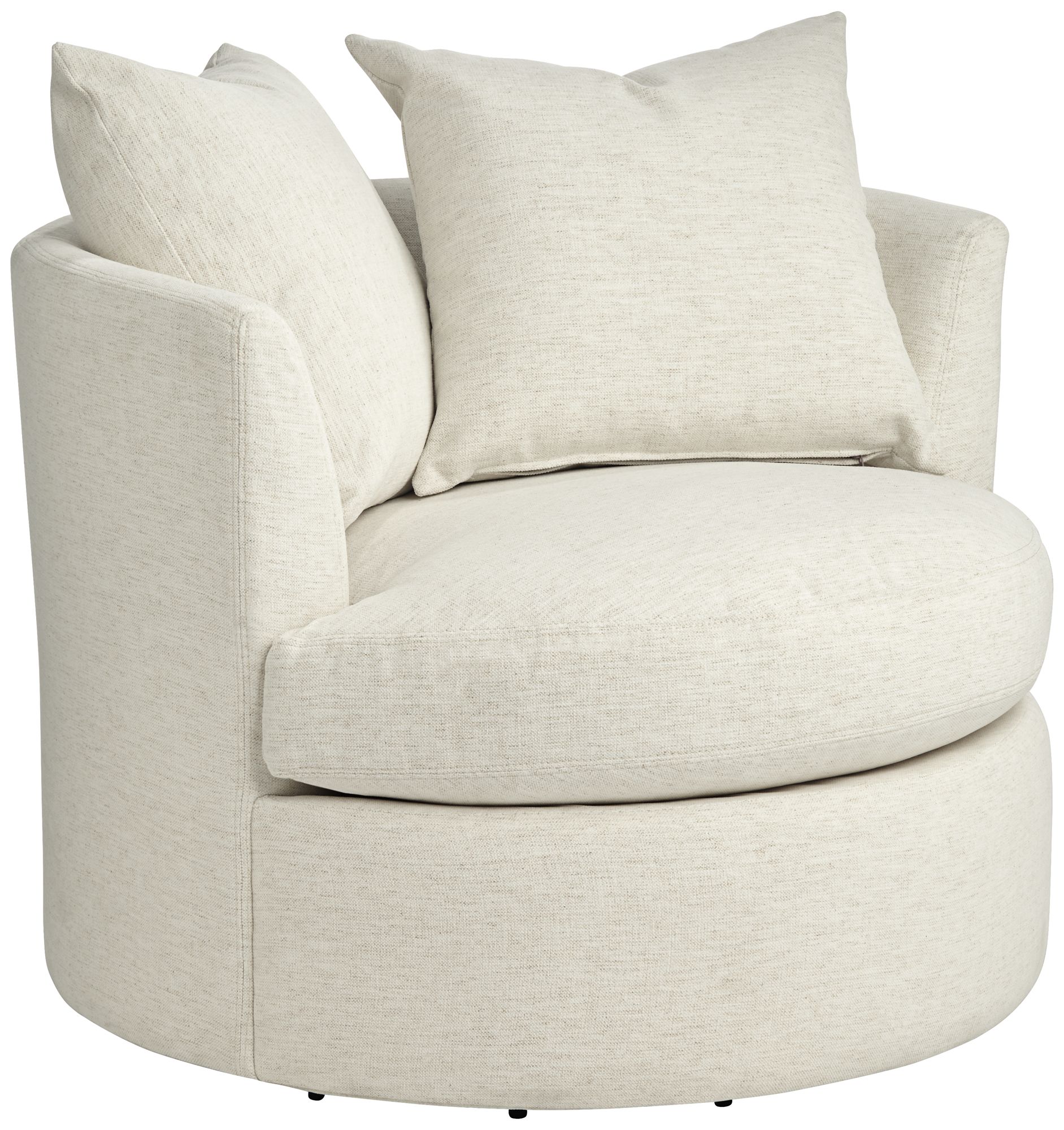 Daniel 26 1/2" High Nomad Snow Fabric Swivel Chair in scene