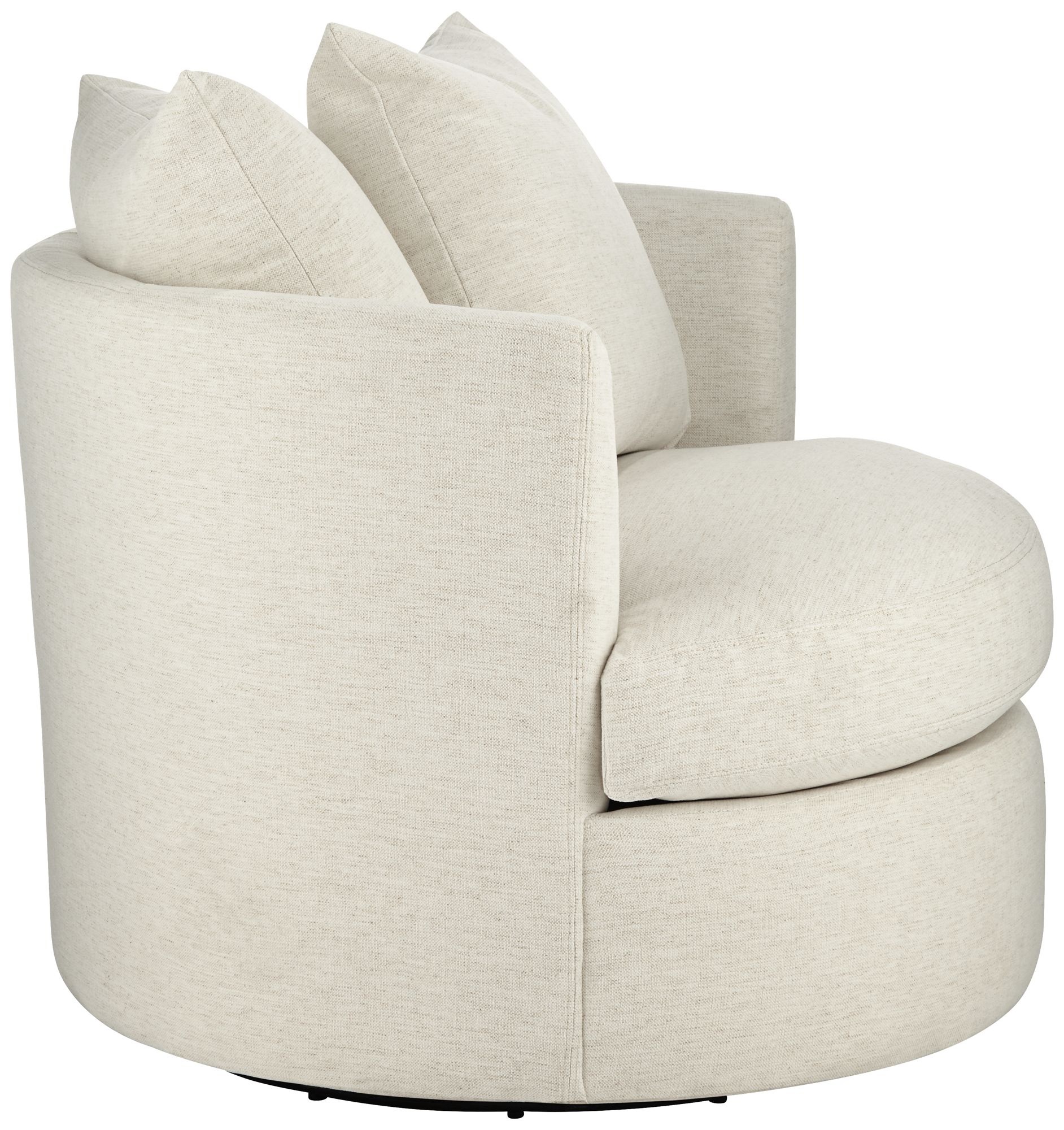 Daniel 26 1/2" High Nomad Snow Fabric Swivel Chair in scene