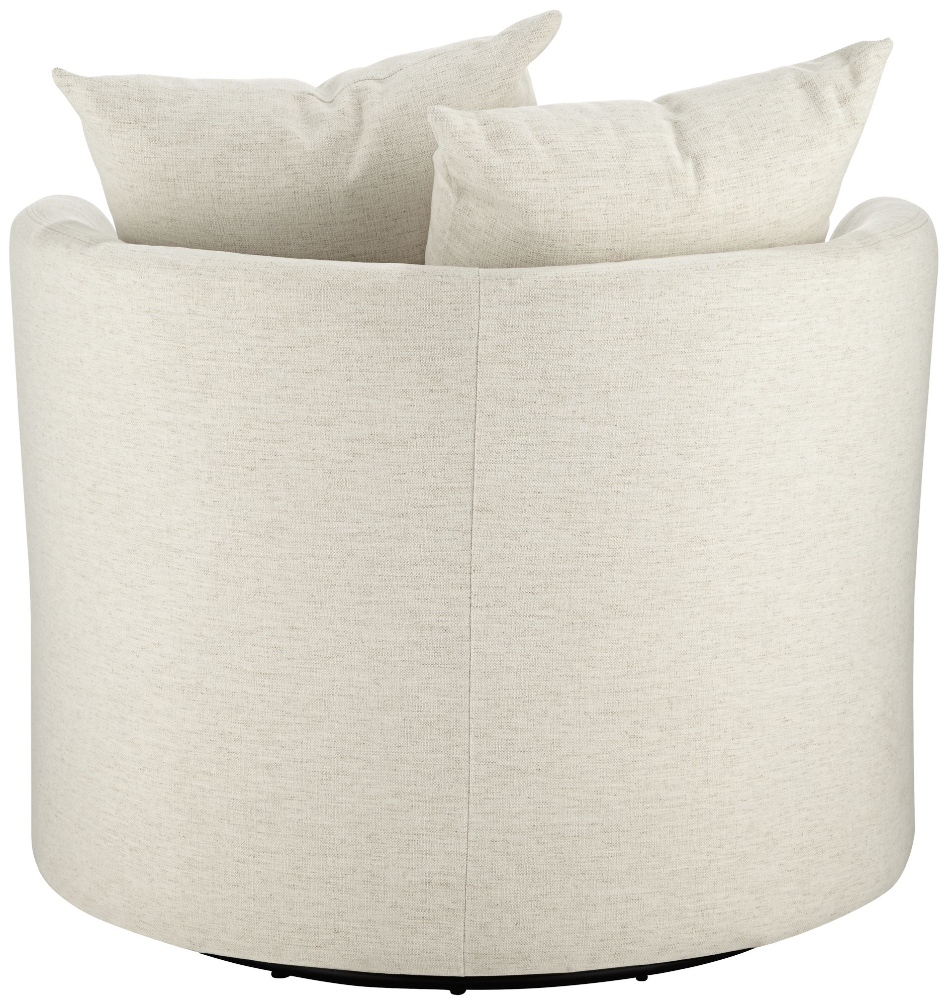 Daniel 26 1/2" High Nomad Snow Fabric Swivel Chair in scene