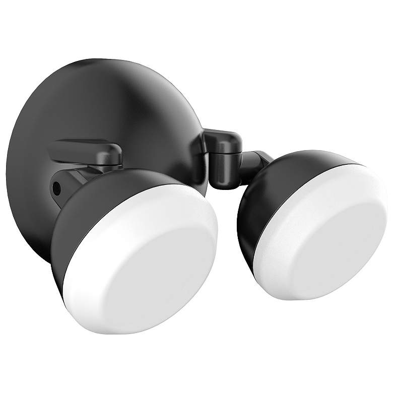 Image 1 Daniel 6" High Black LED Outdoor Sconce