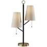 1_Daniel Black Metal 2-Light Table Lamp