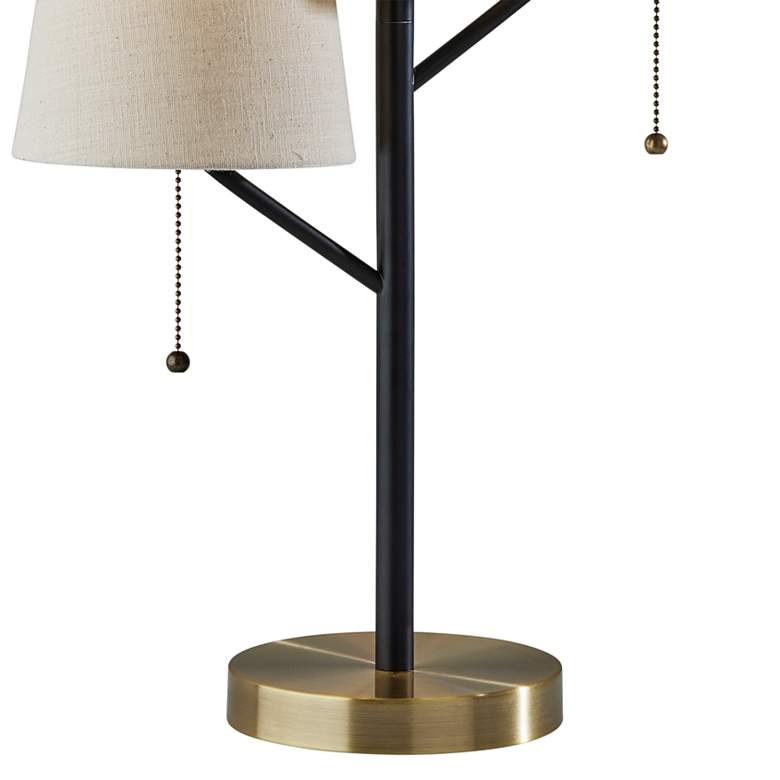 Image 3 Daniel Black Metal 2-Light Table Lamp more views