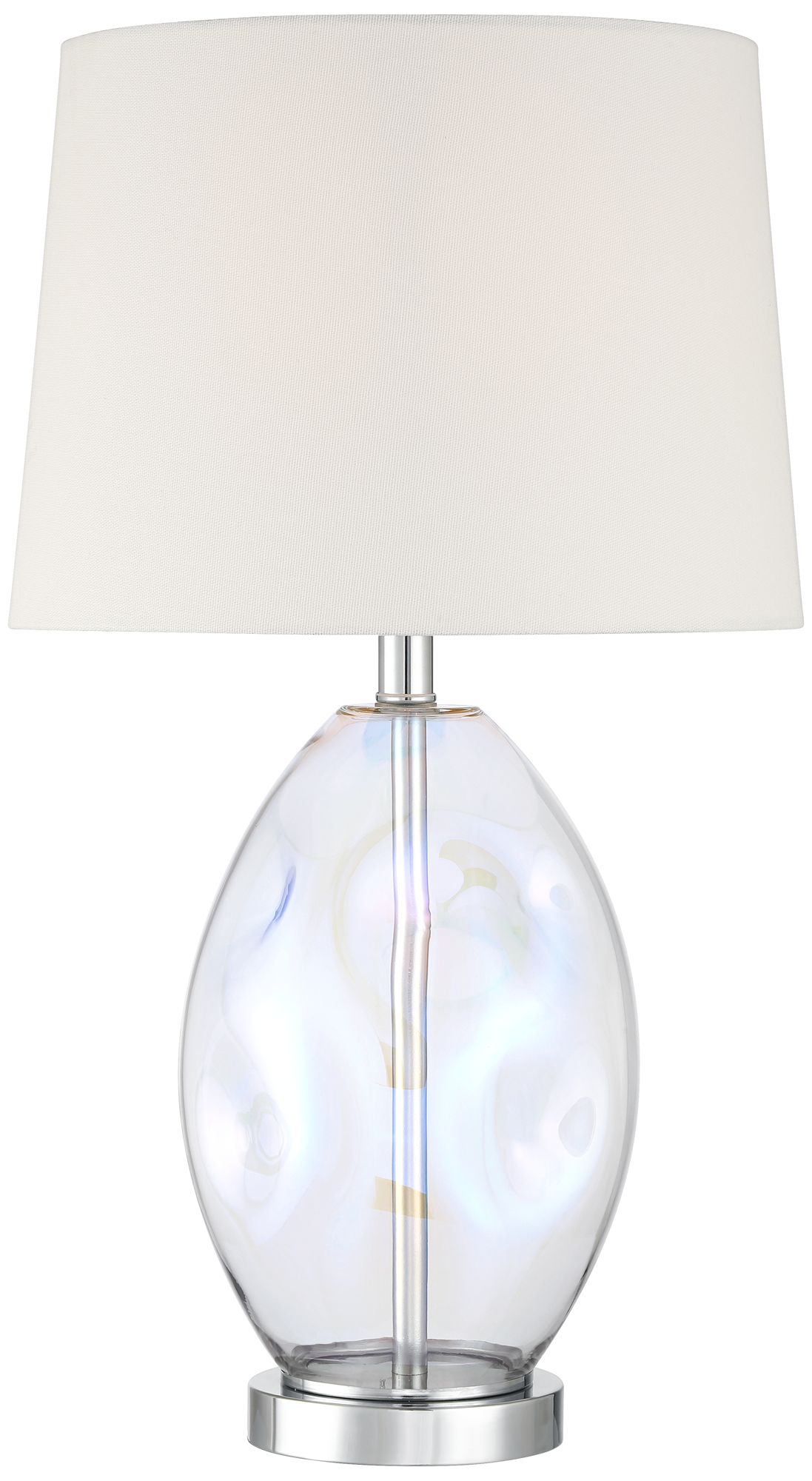 Image 3 Daniella 24 3/4" High Clear Iridescent Glass Table Lamp