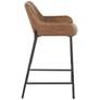 3_Daniella Counter Stool in Espresso Faux Leather by LumiSource Pair more views