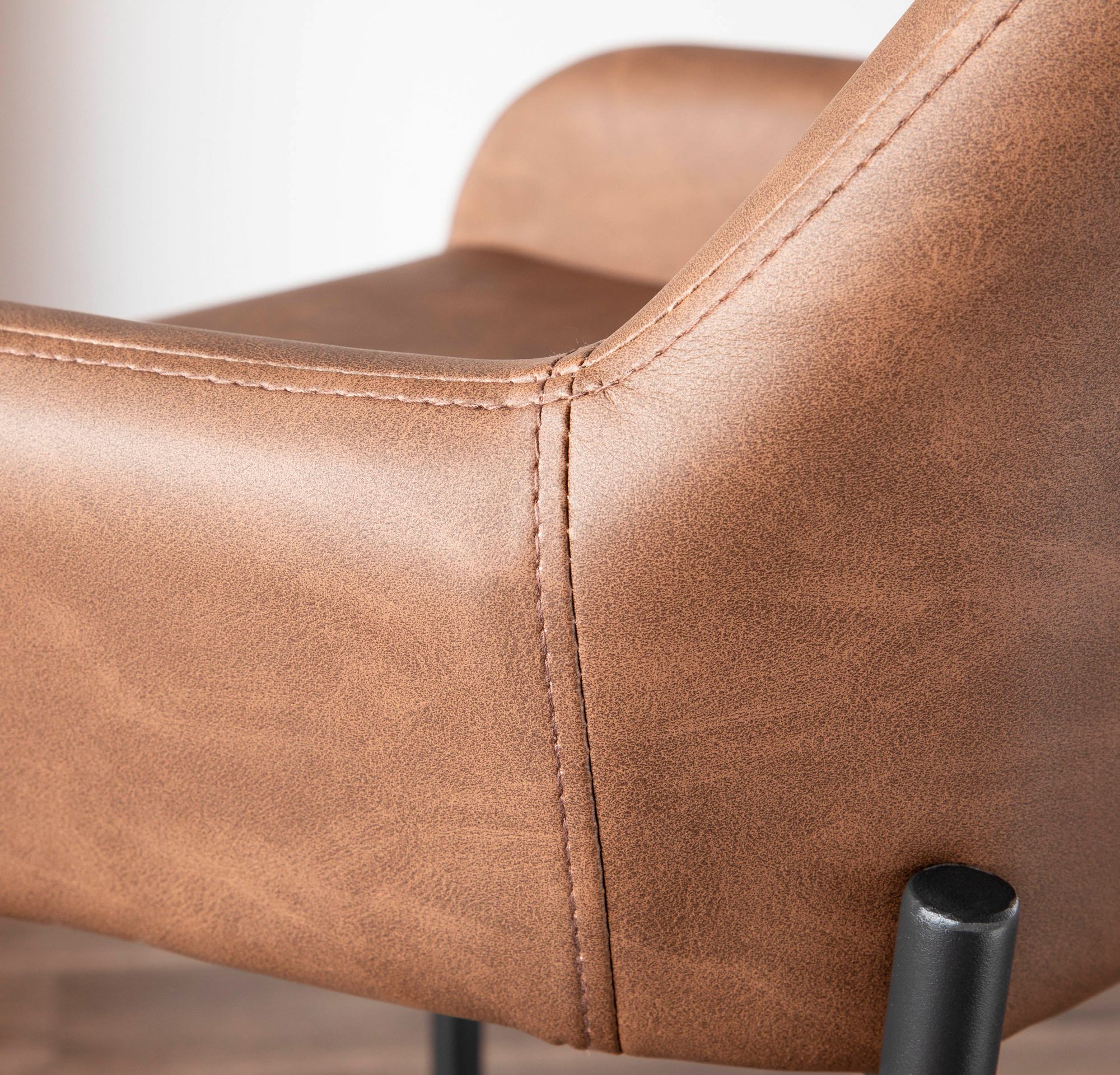 Daniella Counter Stool in Espresso Faux Leather by LumiSource Pair