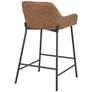 4_Daniella Counter Stool in Espresso Faux Leather by LumiSource Pair more views