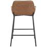 5_Daniella Counter Stool in Espresso Faux Leather by LumiSource Pair more views